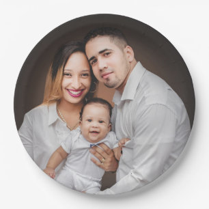 Personalised Family Photo Custom Paper Plate