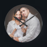 Personalised Family Photo Custom   Round Clock<br><div class="desc">Personalised Family Photo Custom Round Clock</div>