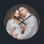 Personalised Family Photo Custom Round Clock<br><div class="desc">Personalised Family Photo Custom Round Clock</div>