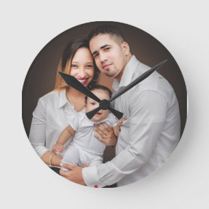 Personalised Family Photo Custom   Round Clock