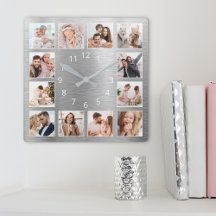 Personalised Family Photo Elegant Silver