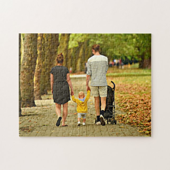 Personalised Family Photo Jigsaw Puzzle (Horizontal)