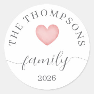 Personalised Family Photo Keepsake Unique Gift Set Classic Round Sticker