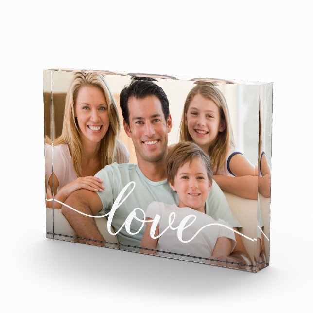 Personalised Family Photo Love Script  (Right)