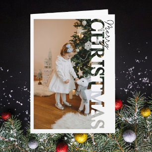 Personalised family Photo Merry Christmas  Card