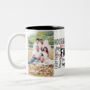 Personalised family photo mug with 2 photos