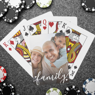 Personalised Family Photo Playing Cards