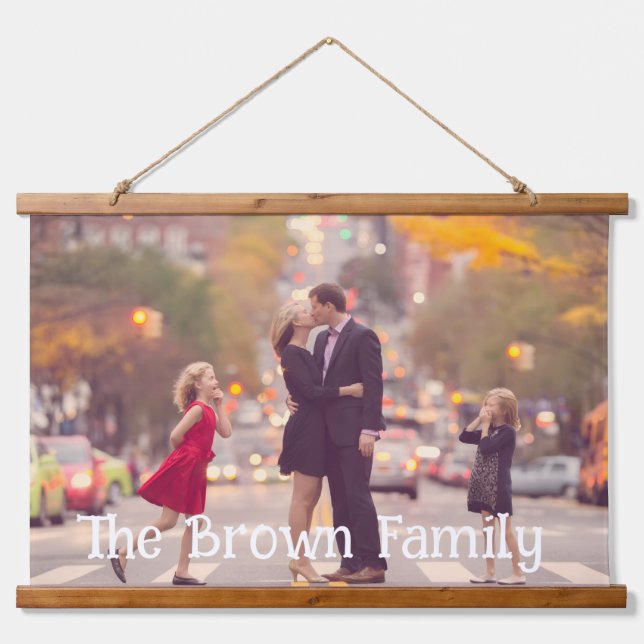 Personalised Family Photo Portrait Wall Art Home  (Front)