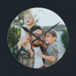 Personalised Family Photo Round Clock<br><div class="desc">Personalised Family Photo Round Clock</div>