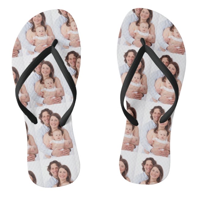 Personalised Family Photo Thongs (Footbed)