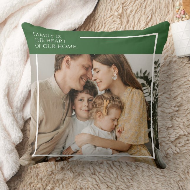 Personalised Family Photo Throw Pillow (Blanket)