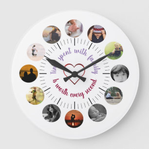 Personalised Family Photo Wall Clock