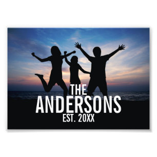 Personalised Family Photo with Family Name