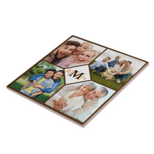 Personalised family photos ceramic tile