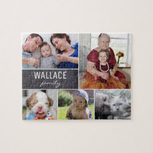 Personalised Family photos Christmas Gift Jigsaw Puzzle