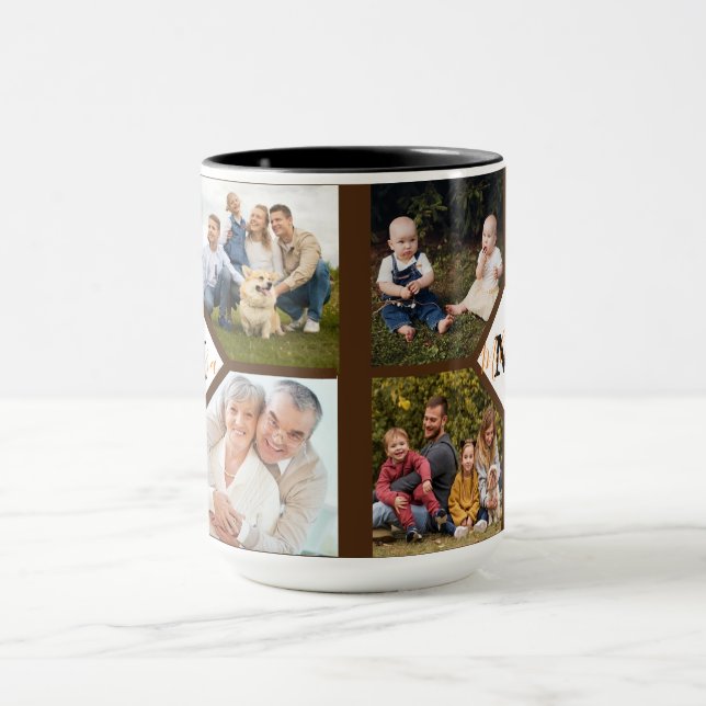 Personalised family photos  mug (Center)