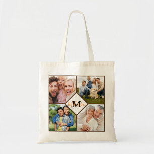 Personalised family photos  tote bag