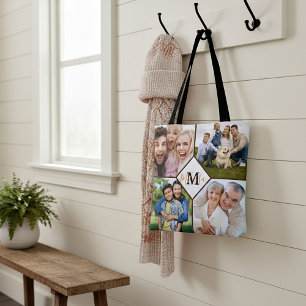 Personalised family photos  tote bag