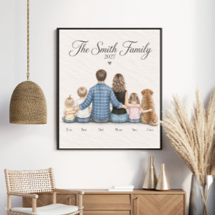 Personalised Family Portrait 2027 Poster