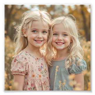 Personalised Family Premium Satin Photo Print