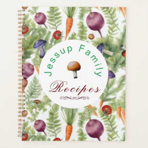 Personalised Family Recipes Binder, Recipe Book Planner