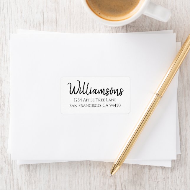 Personalised Family Return Shipping Labels (Insitu)