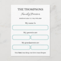 Personalised Family Reunion Activity Game kit Set