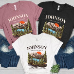 Personalised Family Reunion Camping Trip Matching Tri-Blend Shirt<br><div class="desc">Elevate your family reunion with our Personalised Family Reunion Camping Trip Matching Tri-Blend Shirt. These custom shirts are designed to make your family road trip or camping adventure even more special. Personalise each shirt with your family name, the year, and the location of your reunion, creating a unique keepsake that...</div>