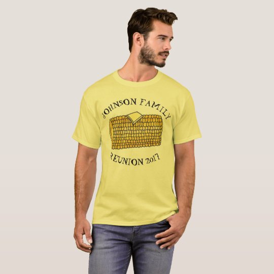 Personalised Family Reunion Cookout Corn Cob BBQ T-Shirt