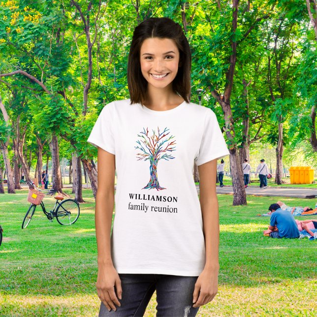 Personalised Family Reunion Family Tree  T-Shirt (Creator Uploaded)