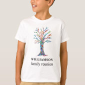 Personalised Family Reunion Family Tree  T-Shirt (Front)