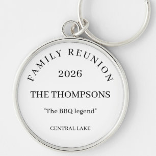 Personalised Family Reunion Keepsake Key Ring