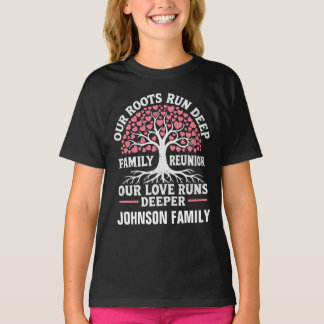Personalised Family Reunion Our Roots Deep Tree  T-Shirt