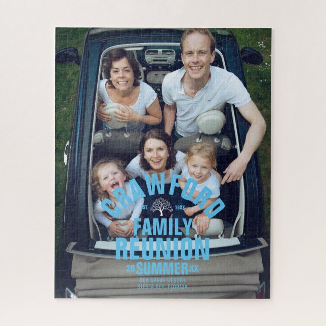 Personalised Family Reunion Puzzle (Vertical)
