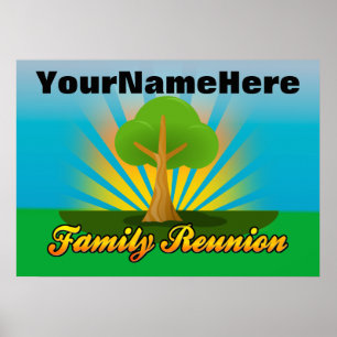 Personalised Family Reunion Sign