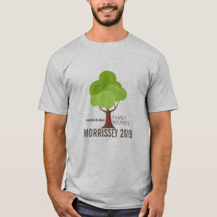 Personalised Family Reunion Tree Heart T-Shirt