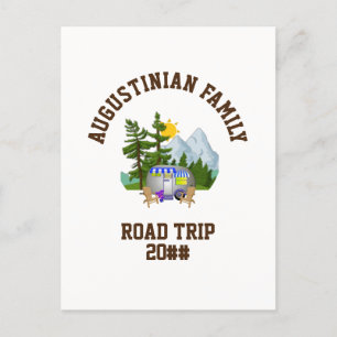 Personalised Family Road Trip Postcard