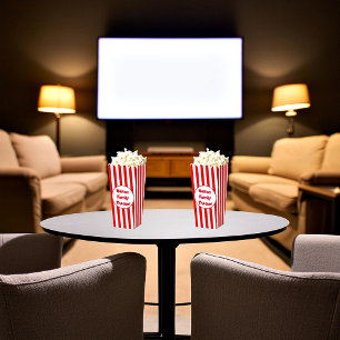 Personalised family theatre popcorn favour box