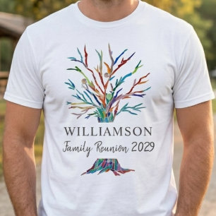 Personalised Family Tree Family Reunion T-Shirt
