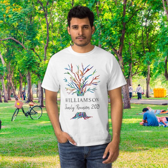 Personalised Family Tree Family Reunion T-Shirt (Creator Uploaded)