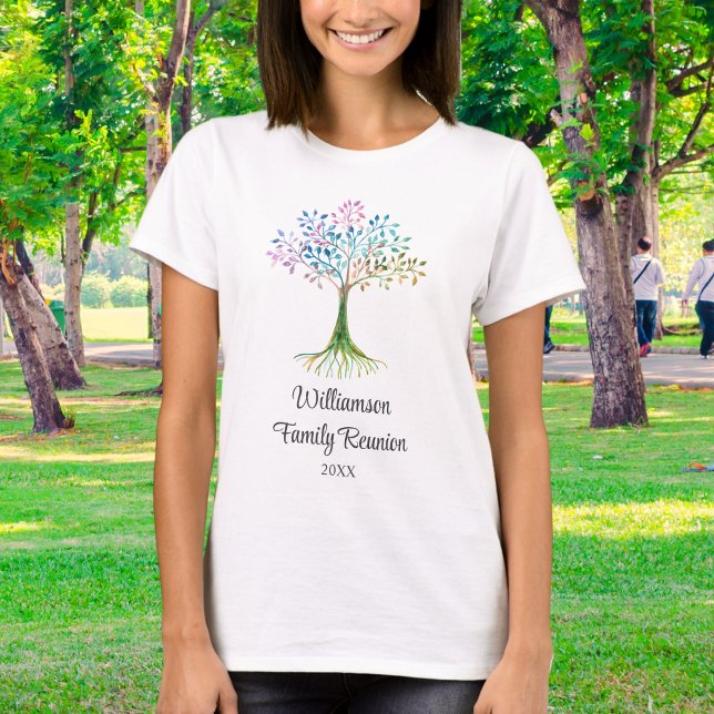 Personalised Family Tree Family Reunion T-Shirt (Creator Uploaded)