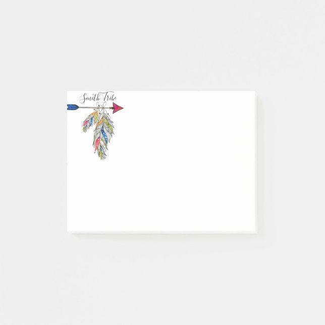 Personalised family tribe    post-it notes (Front)