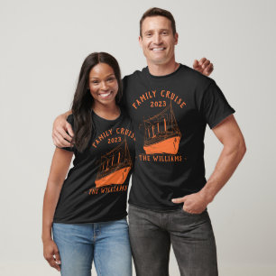 Personalised Family Vacation Cruise Ship Trip T-Shirt