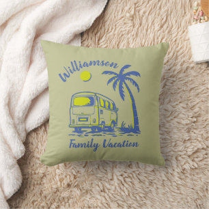 Personalised family vacation cushion