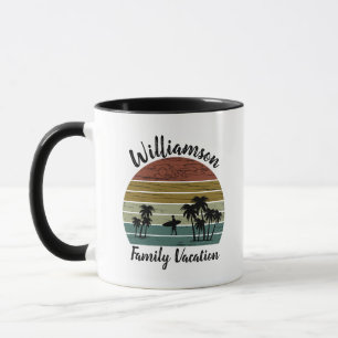 Personalised family vacation mug
