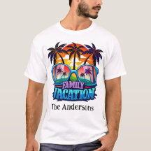 Personalised Family Vacation T-shirt