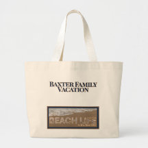 Personalised Family Vacation Tote | Custom Beach