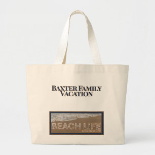 Personalised Family Vacation Tote Custom Beach