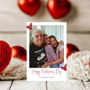 Personalised Family Valentine Photo Card