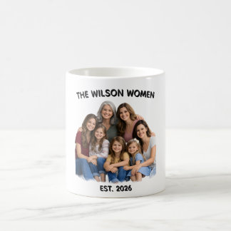 Personalised Family Women Photo, Name & Year Custo Coffee Mug